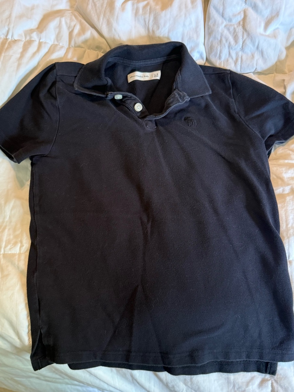 abercrombie kids Navy Short Sleeve Polo